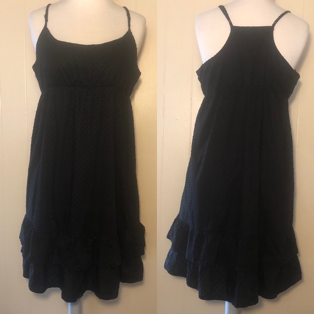 Volcom Large Black Textured Drees bottom Ruffles